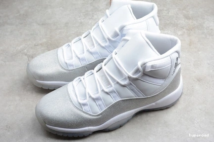 Hyperoad - JORDAN SILVER METALLIC RETRO 11 WHITE 0901